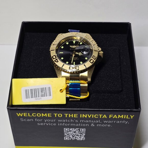Invicta Pro Diver Men's Watch - 43mm, Gold, Black (29946) - Picture 12 of 15